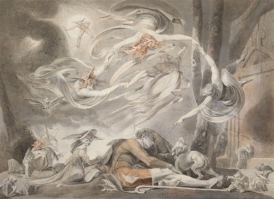 De droom van de herder, 1786 door Johann Heinrich Füssli